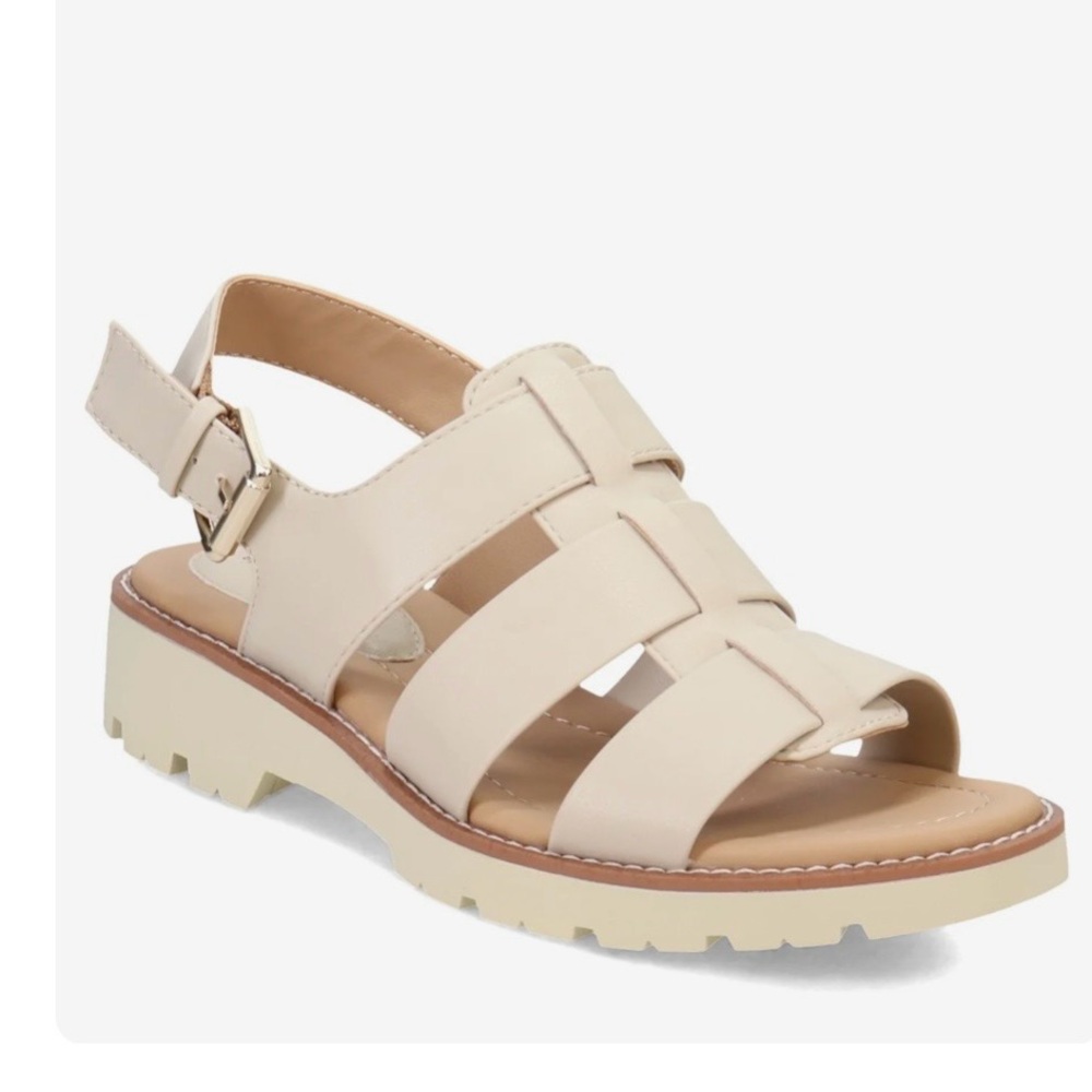Eurosoft by Sofft Bolton Coastal Grandma Cream Strappy Chunky Sandal